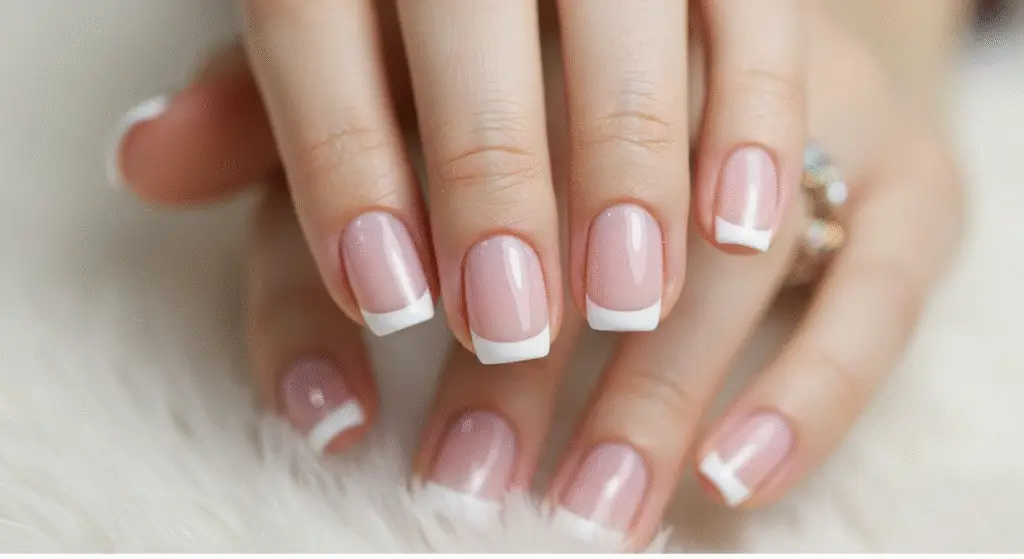Simple French Nail Art