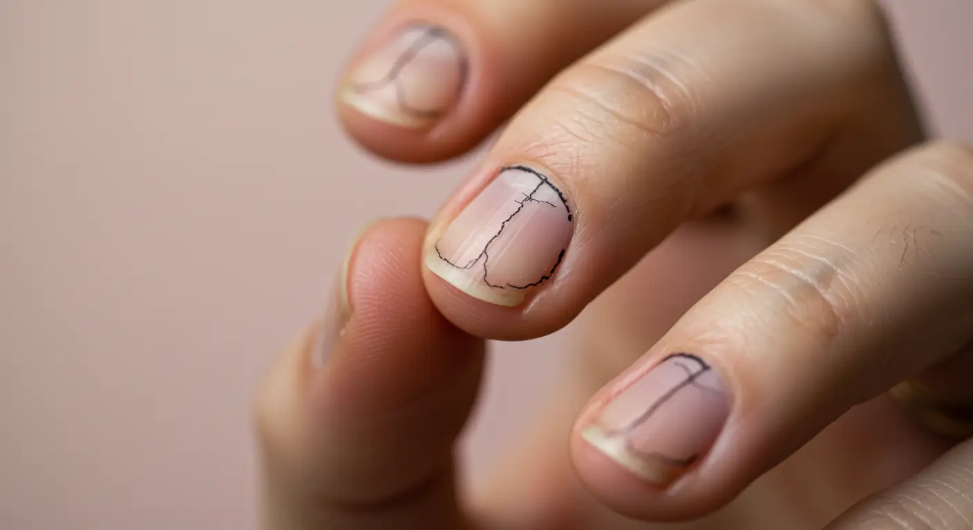 black lines on nails