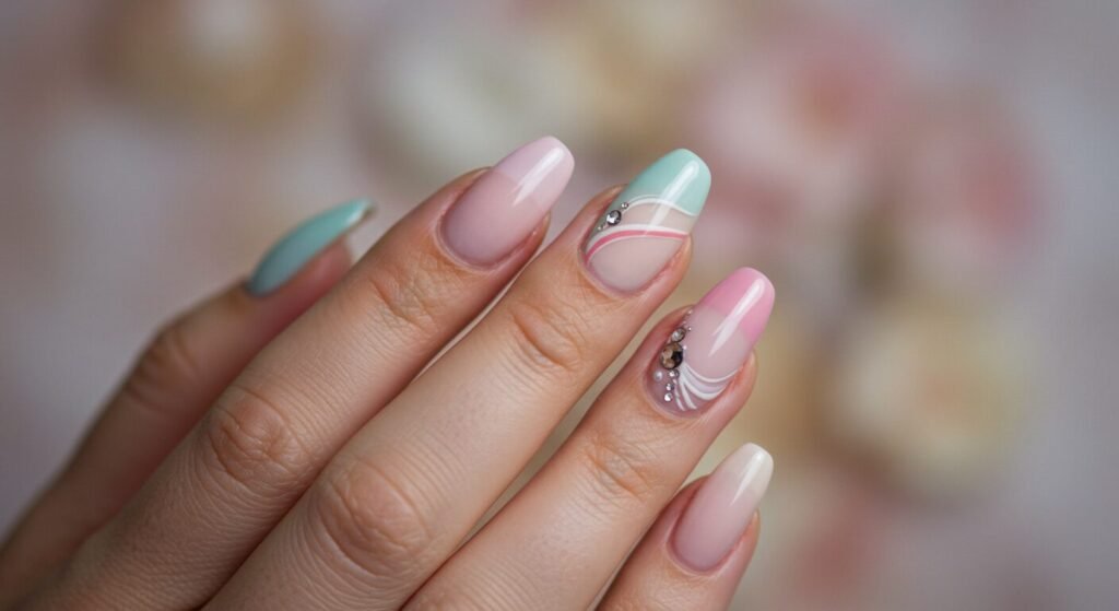 Ballerina Shaped Nails Short by beautyoura