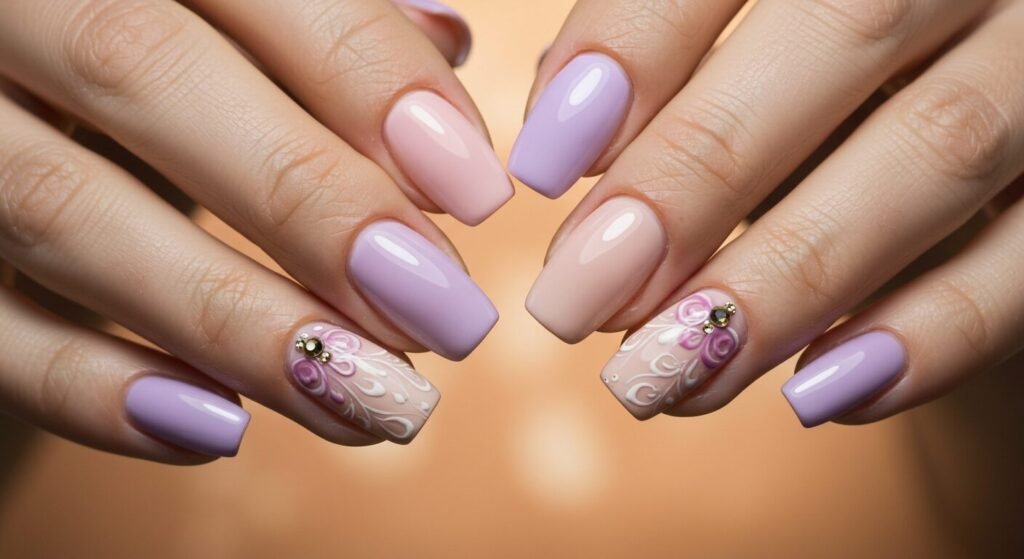 Beautiful Manicure Nails Design by beautyoura