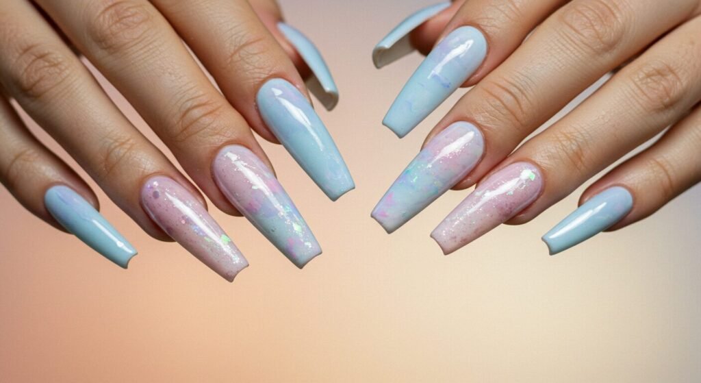 Stiletto Acrylic Nails by beautyoura