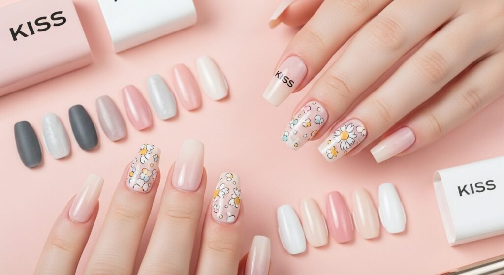 Halloween Kiss nails